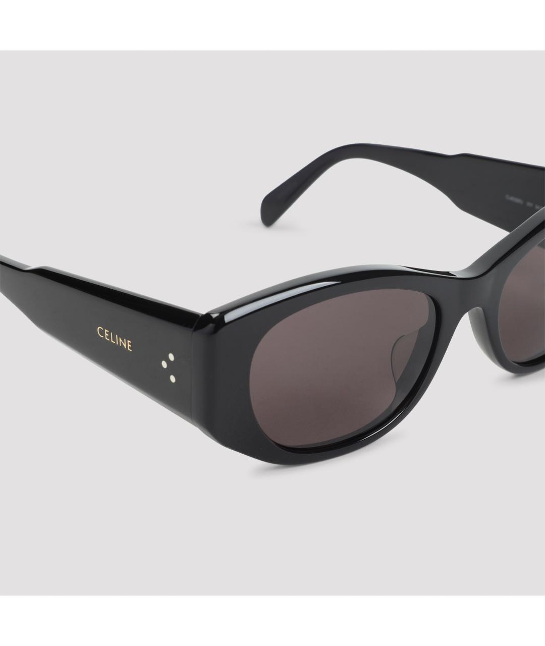 CELINE Черные пластиковые солнцезащитные очки, фото 5