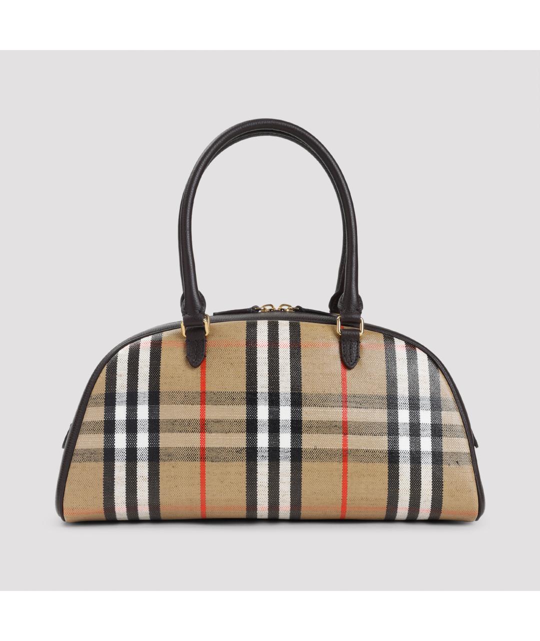 BURBERRY Бежевая хлопковая сумка тоут, фото 4