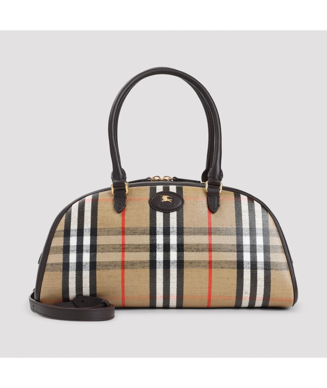 BURBERRY Бежевая хлопковая сумка тоут, фото 3