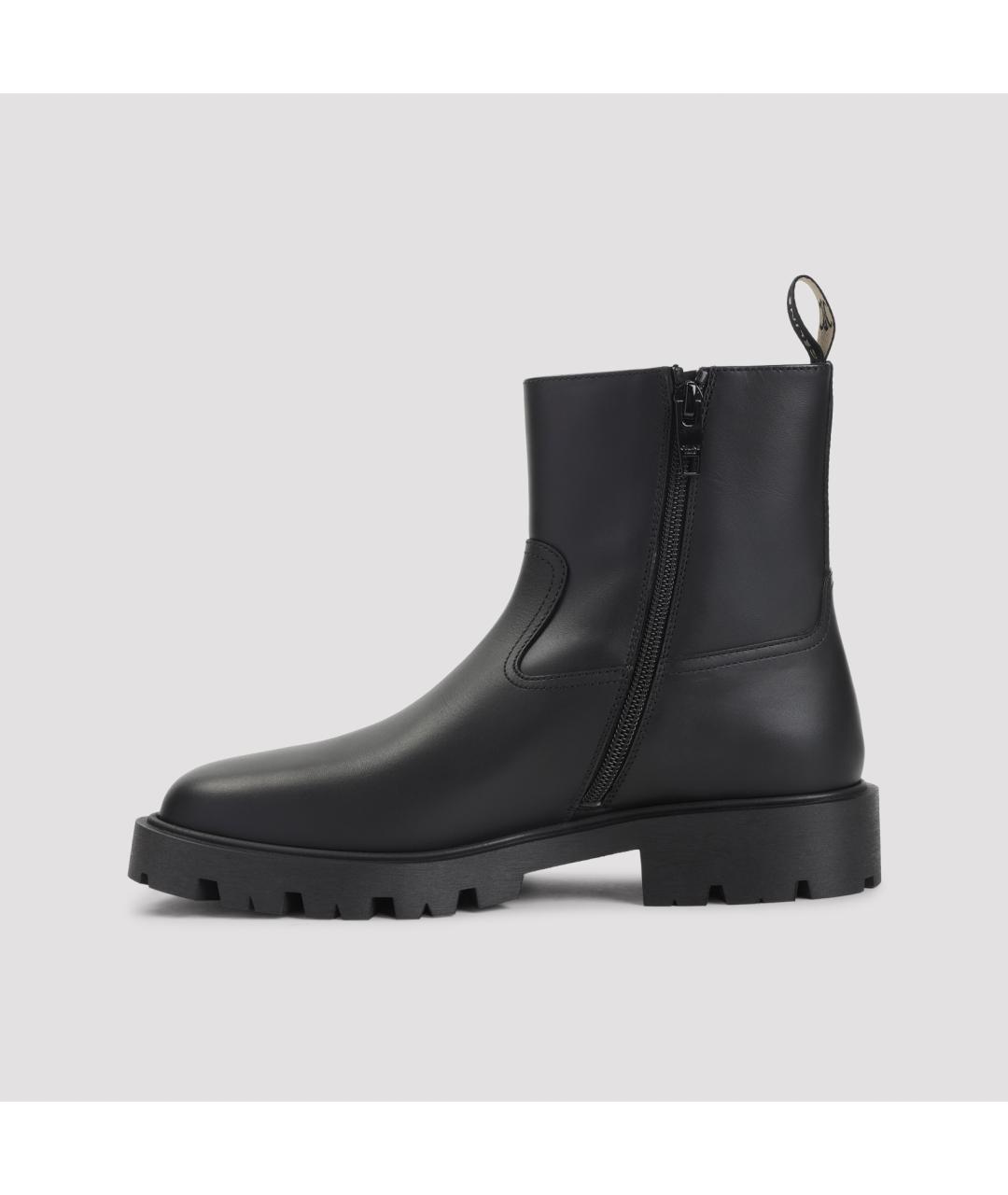 CELINE Черные кожаные ботинки, фото 4