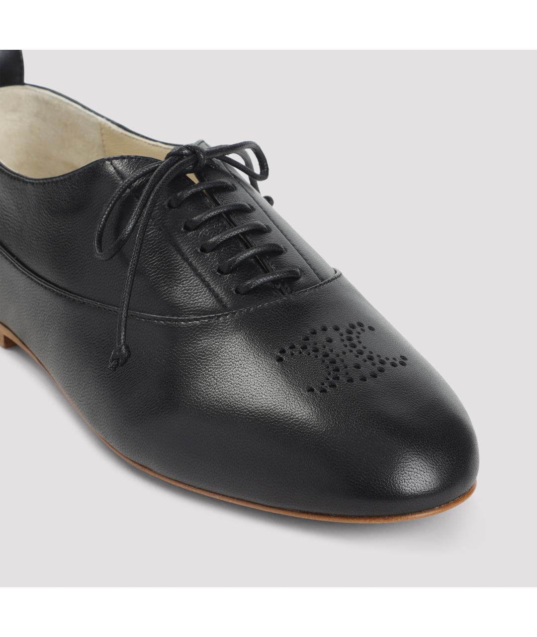 CELINE Черные кожаные ботинки, фото 6