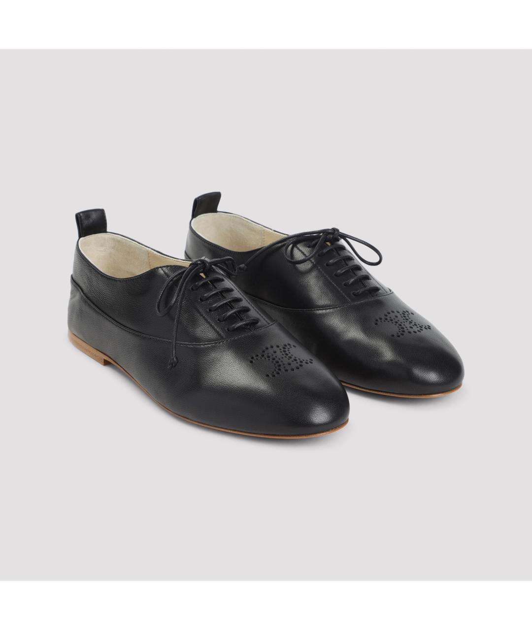 CELINE Черные кожаные ботинки, фото 5