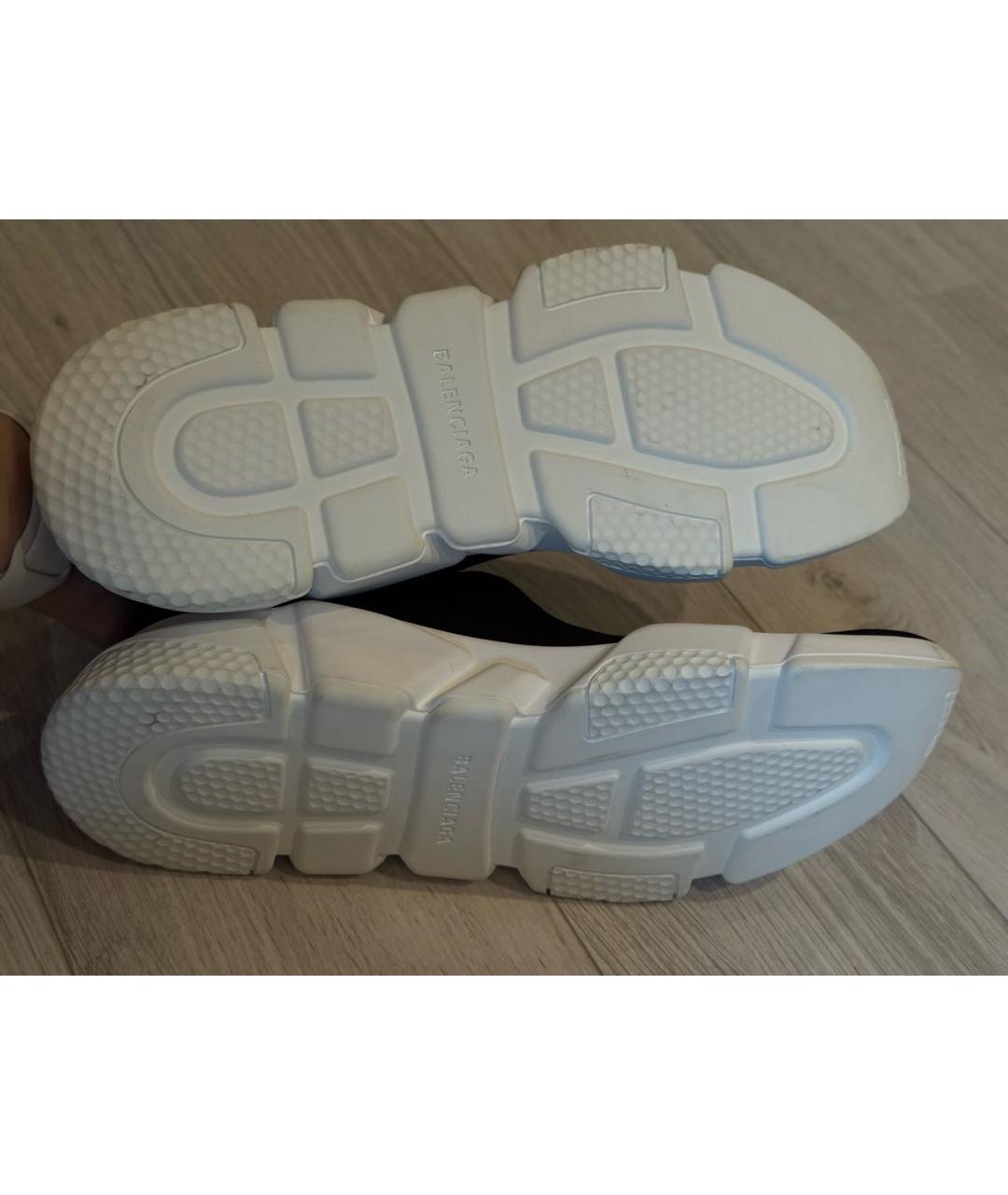 BALENCIAGA Черные текстильные высокие кроссовки / кеды, фото 5