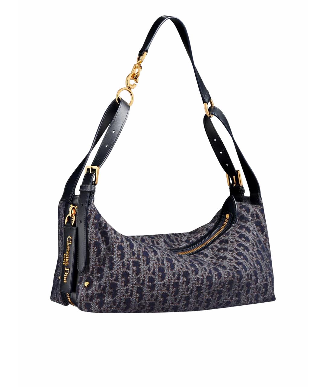 CHRISTIAN DIOR Синяя сумка тоут, фото 1