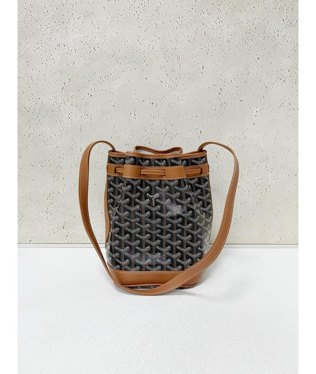 GOYARD Коричневая сумка через плечо из искусственной кожи, фото 2