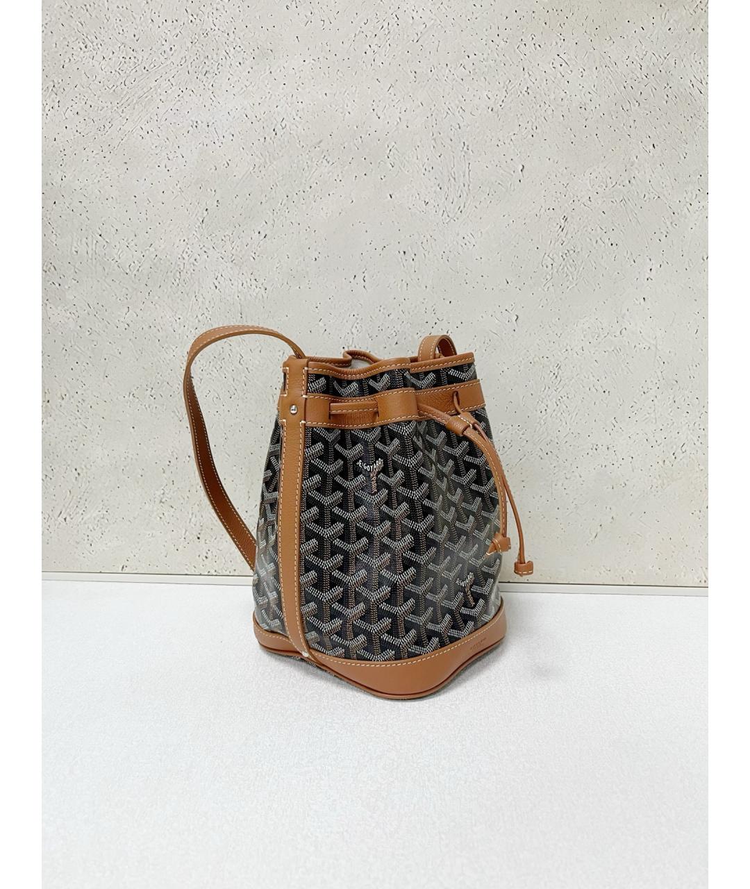 GOYARD Коричневая сумка через плечо из искусственной кожи, фото 4