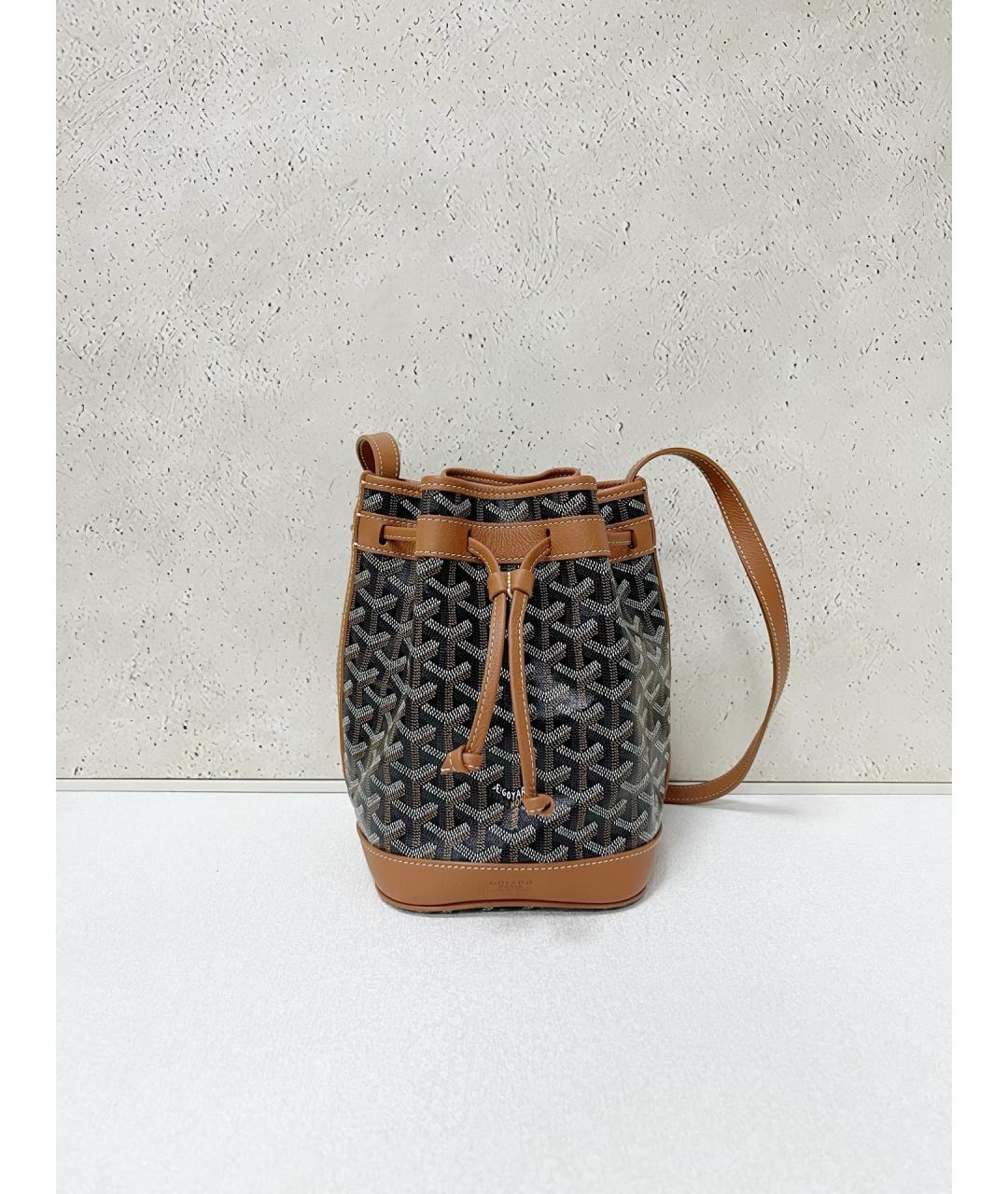 GOYARD Коричневая сумка через плечо из искусственной кожи, фото 7