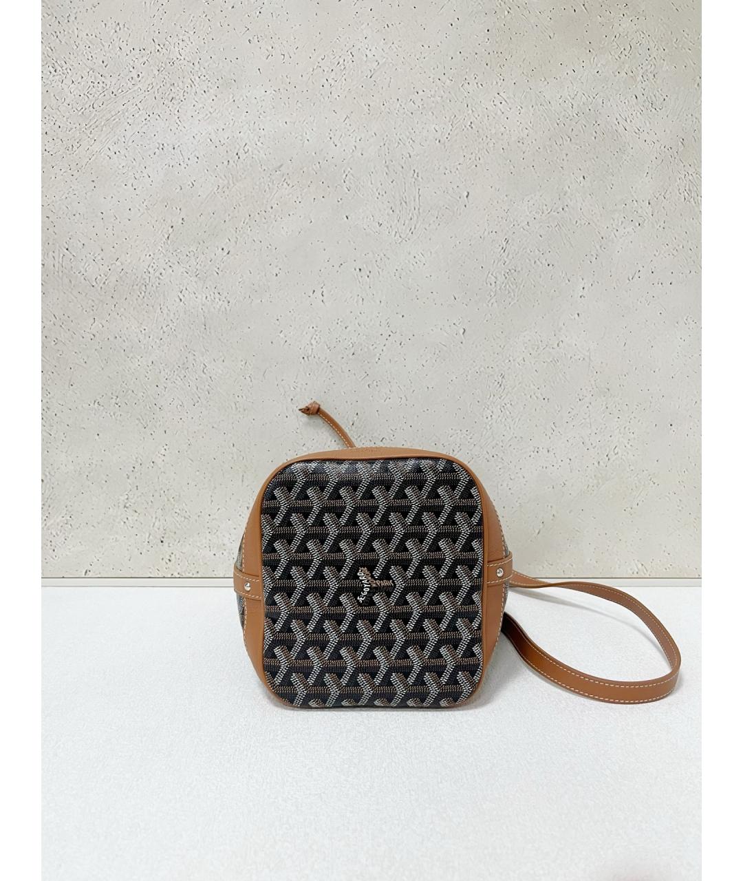 GOYARD Коричневая сумка через плечо из искусственной кожи, фото 5
