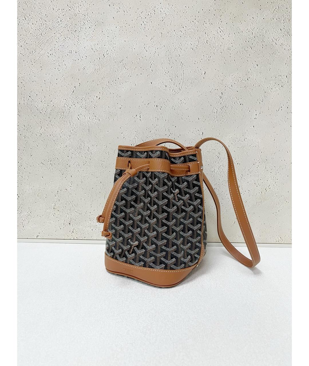 GOYARD Коричневая сумка через плечо из искусственной кожи, фото 3
