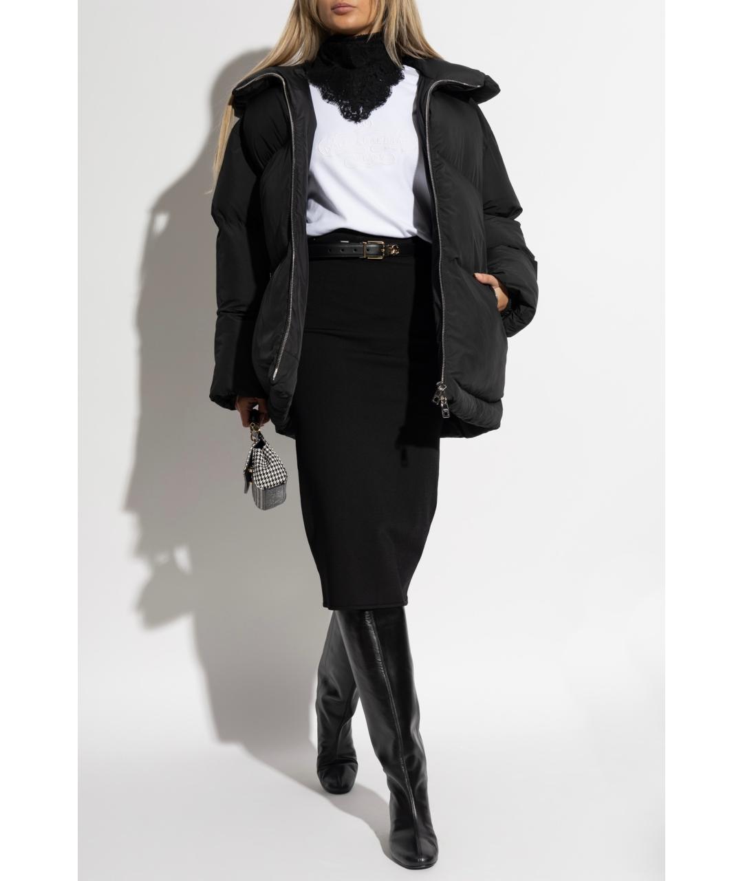 DOLCE&GABBANA Черный пуховик, фото 4