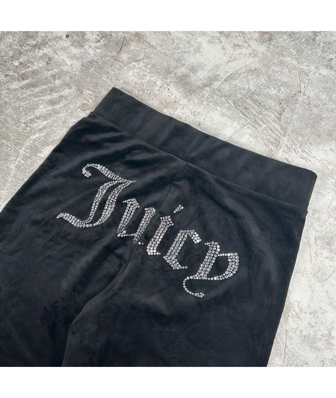 JUICY COUTURE Черные полиэстеровые спортивные брюки и шорты, фото 5