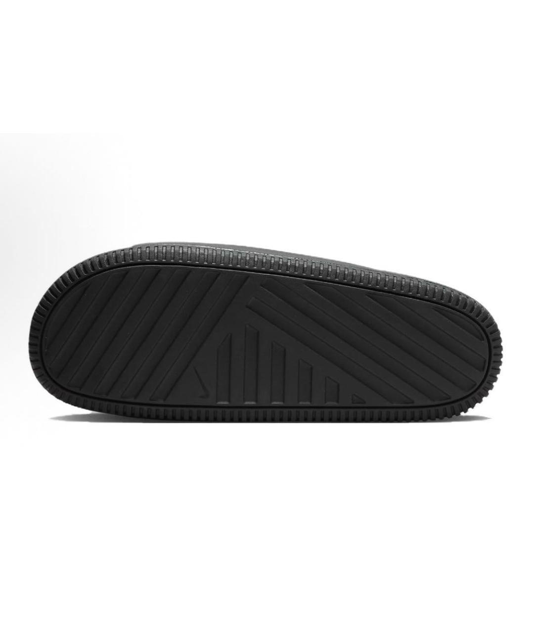 NIKE Черные резиновые шлепанцы, фото 4