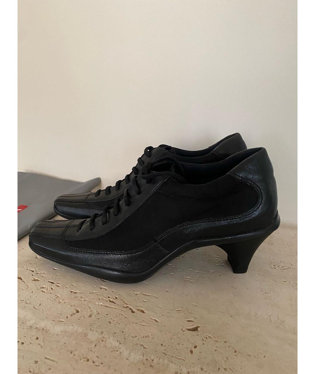 PRADA Черные кожаные ботильоны, фото 7