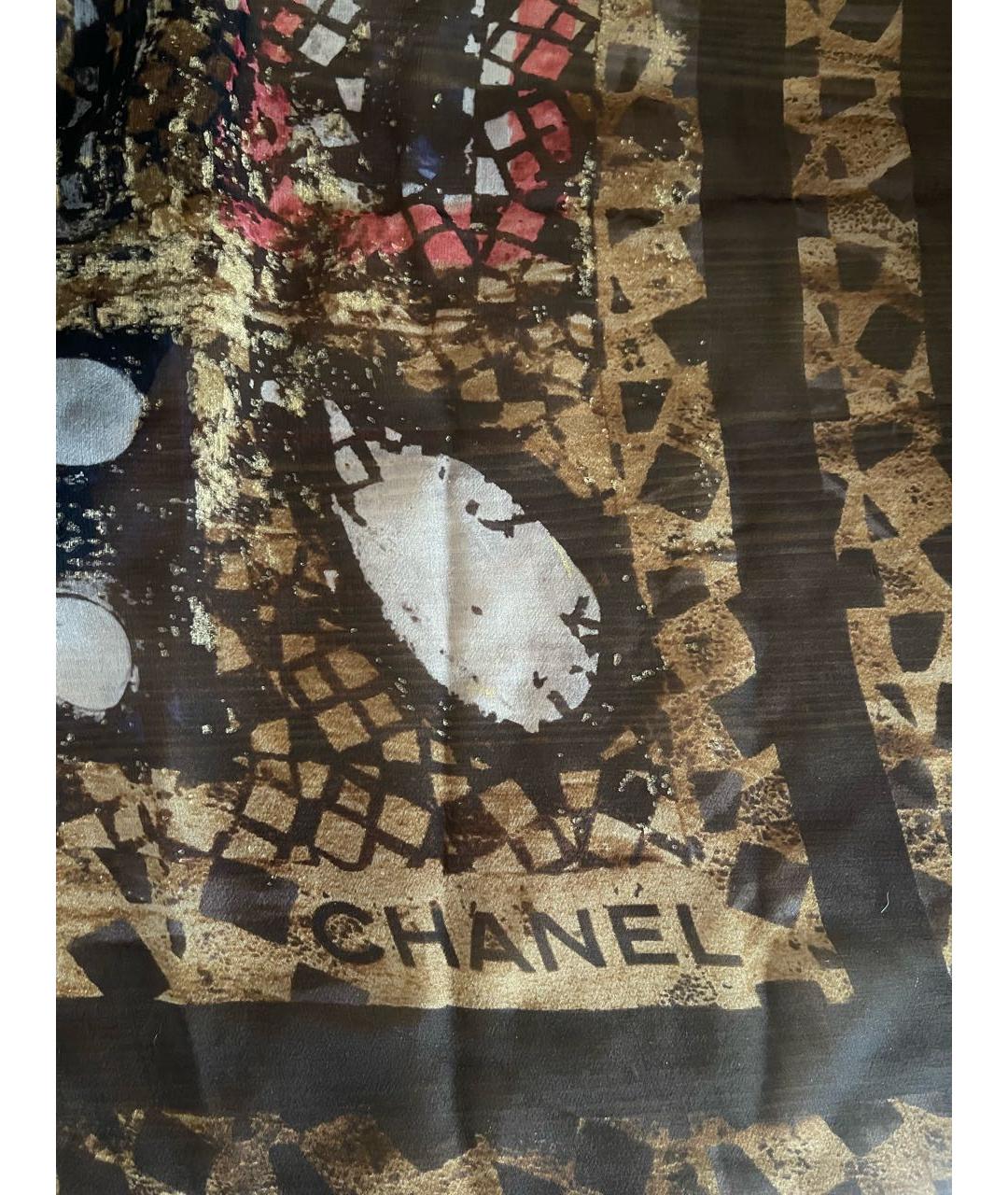CHANEL Мульти шелковый платок, фото 3