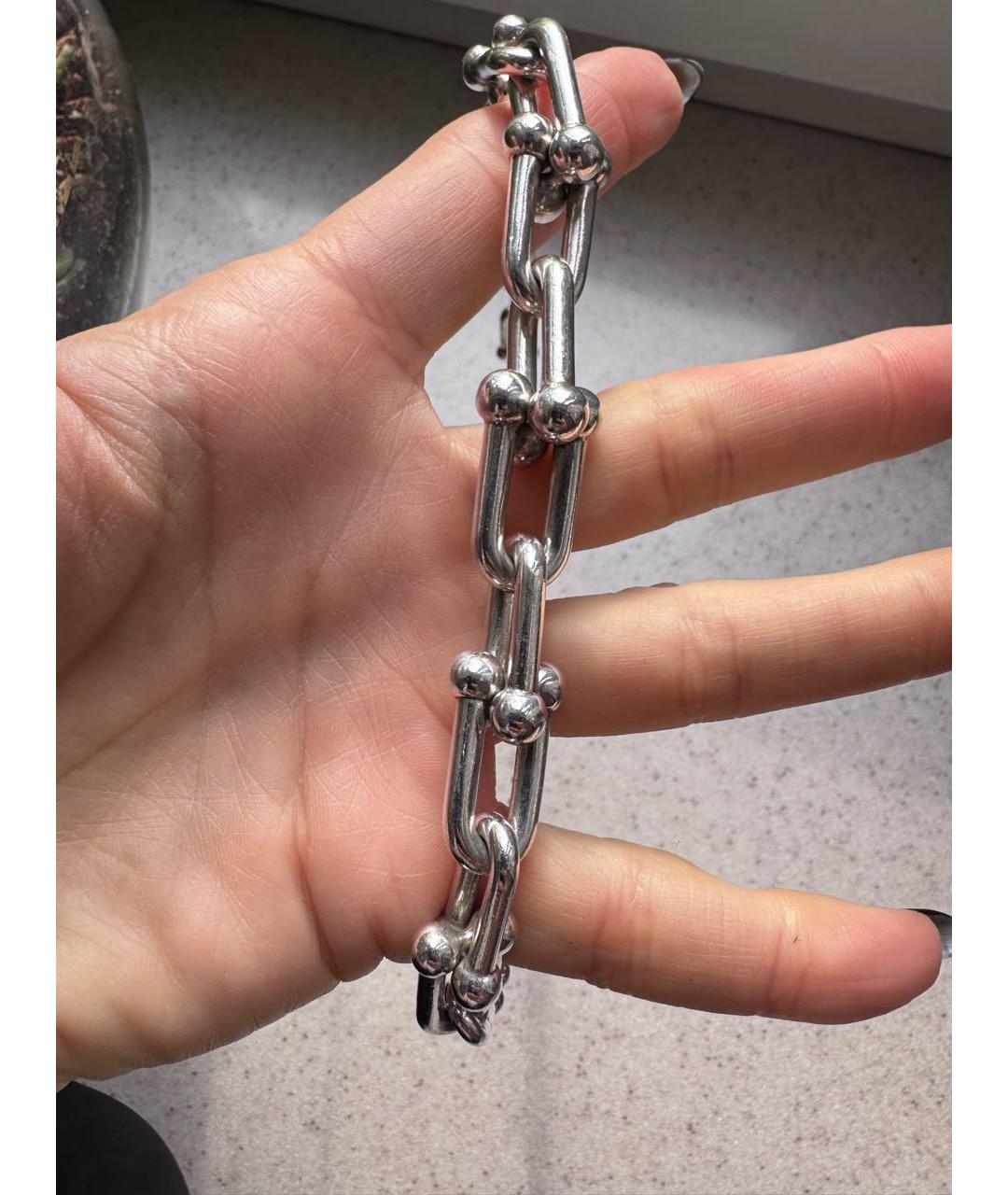 TIFFANY&CO Серебрянный серебряный чокер, фото 5