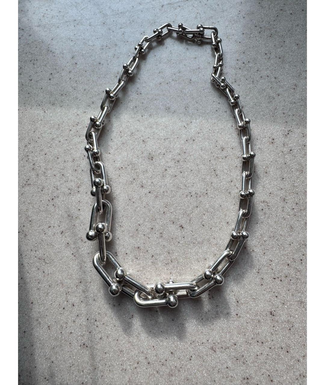 TIFFANY&CO Серебрянный серебряный чокер, фото 4