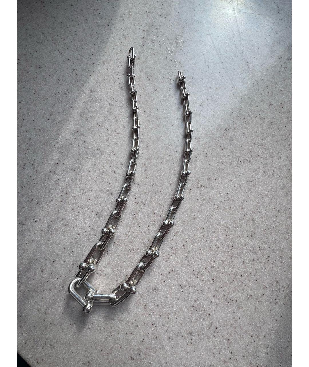 TIFFANY&CO Серебрянный серебряный чокер, фото 6