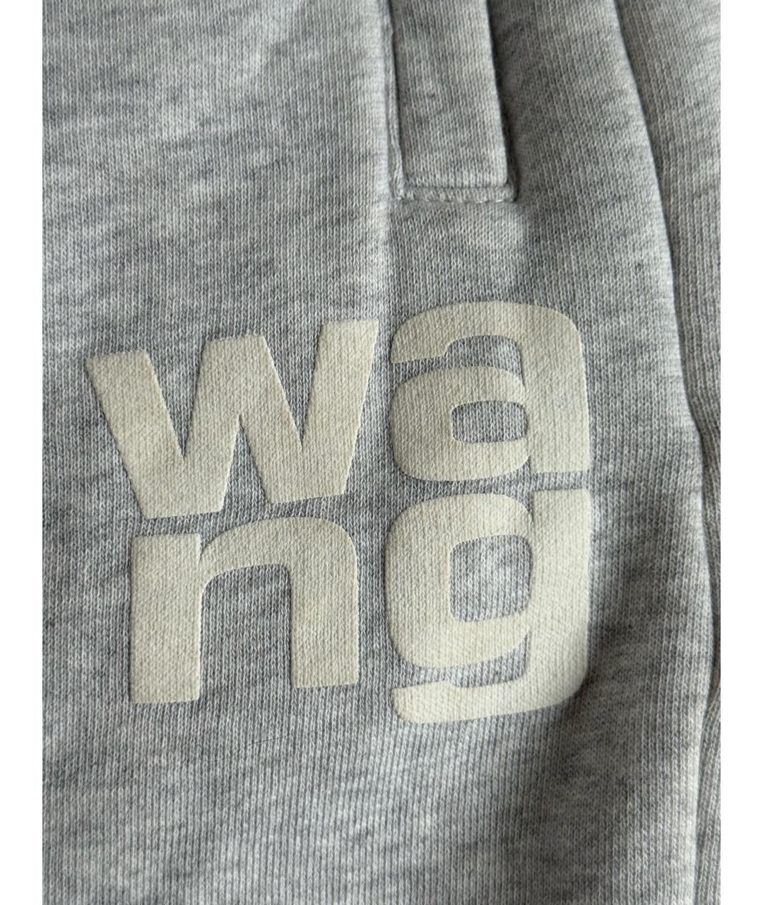ALEXANDER WANG Серые хлопковые спортивные брюки и шорты, фото 4