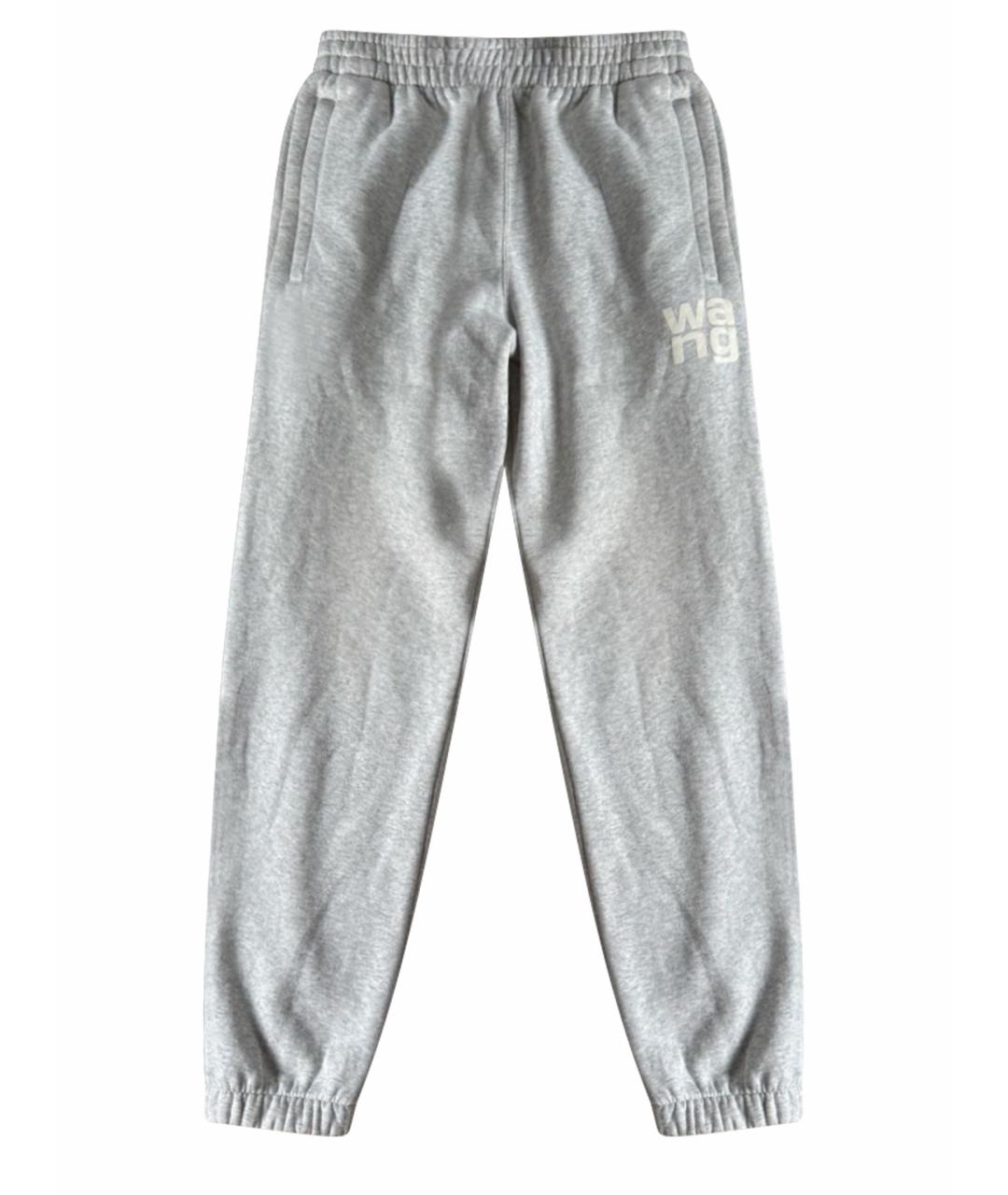 ALEXANDER WANG Серые хлопковые спортивные брюки и шорты, фото 1
