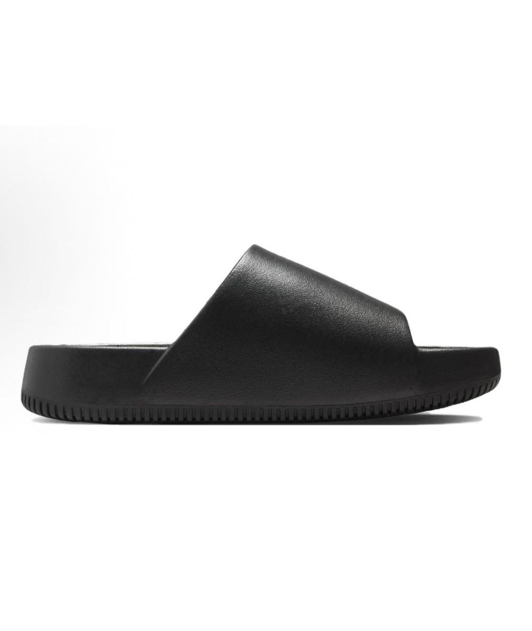 NIKE Черные резиновые шлепанцы, фото 3