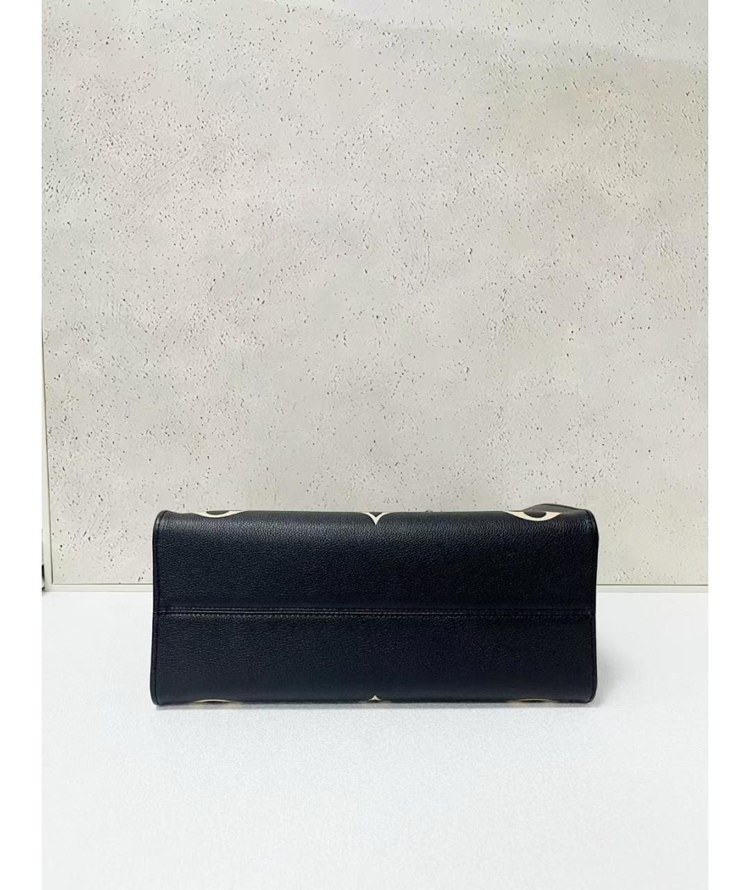 LOUIS VUITTON Черная кожаная сумка с короткими ручками, фото 3