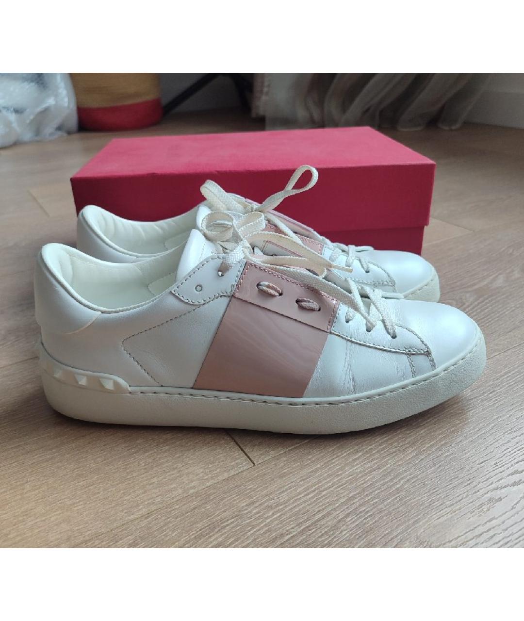 VALENTINO Белые кожаные кеды, фото 10