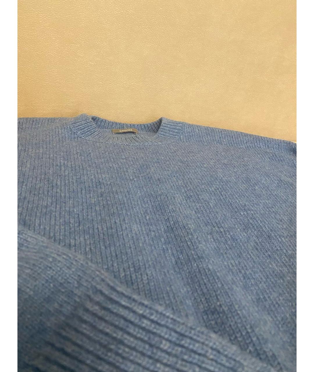12 STOREEZ Синий кашемировый джемпер / свитер, фото 5