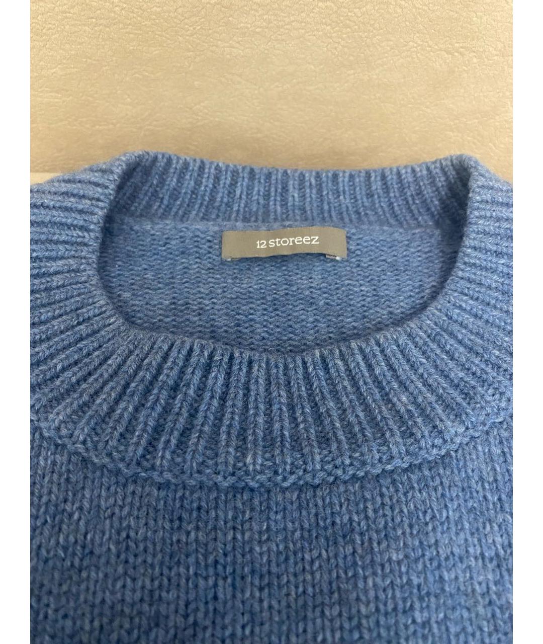 12 STOREEZ Синий кашемировый джемпер / свитер, фото 3