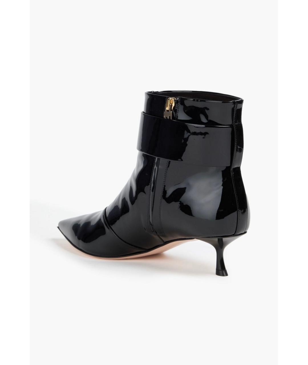 ROGER VIVIER Черные ботильоны из лакированной кожи, фото 4