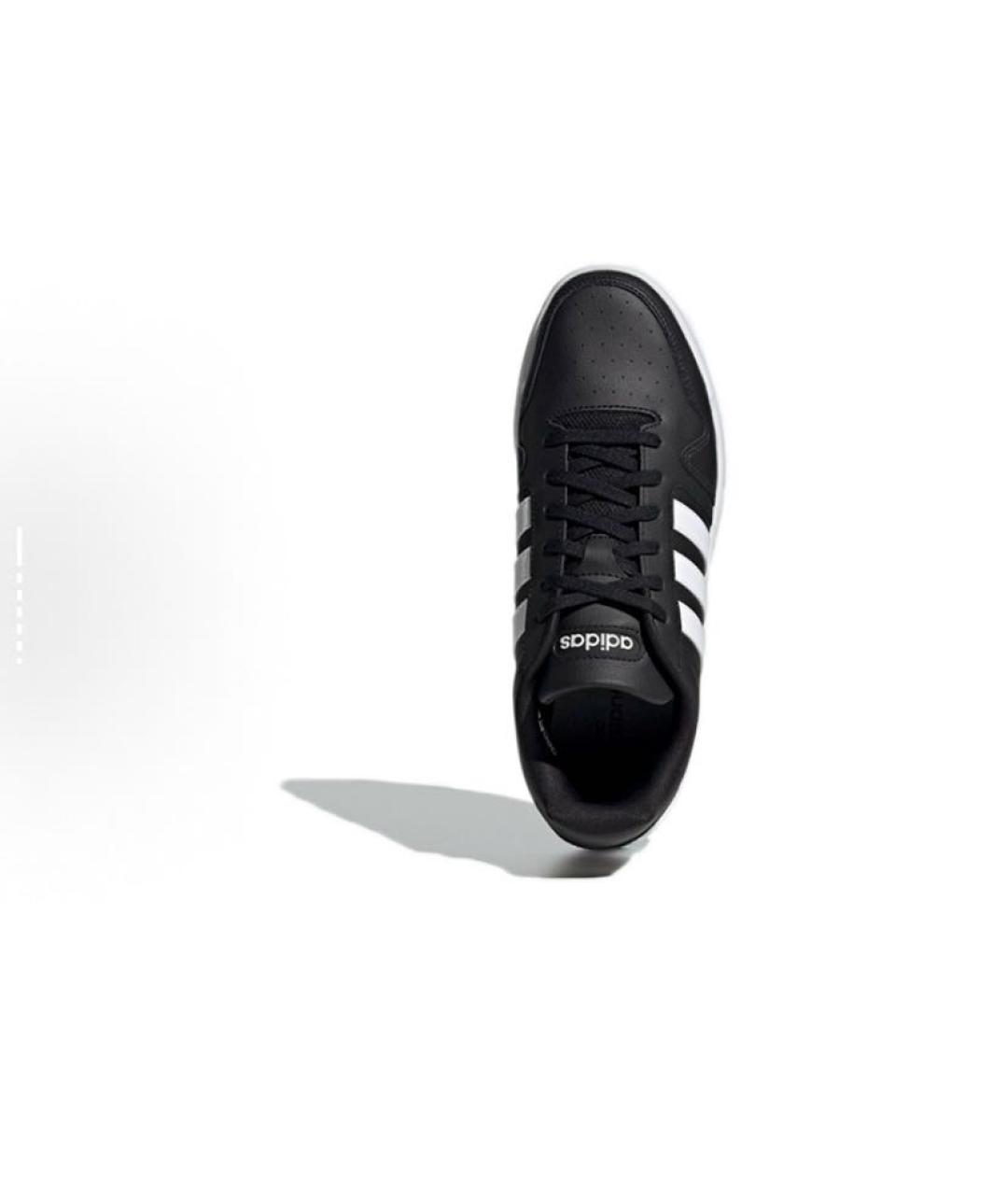 ADIDAS Черные кожаные низкие кроссовки / кеды, фото 6