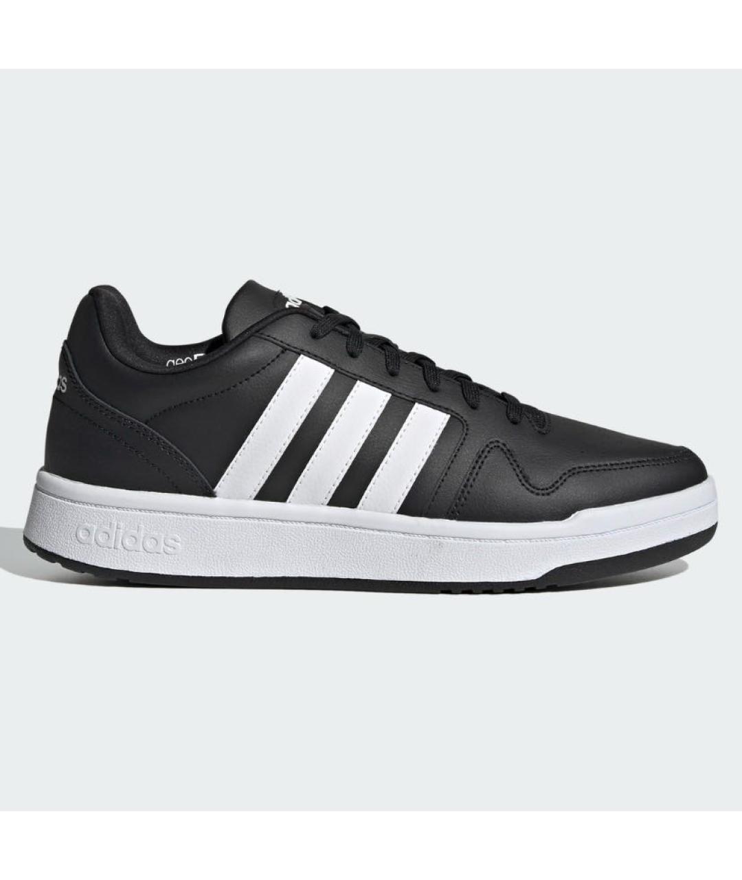 ADIDAS Черные кожаные низкие кроссовки / кеды, фото 8