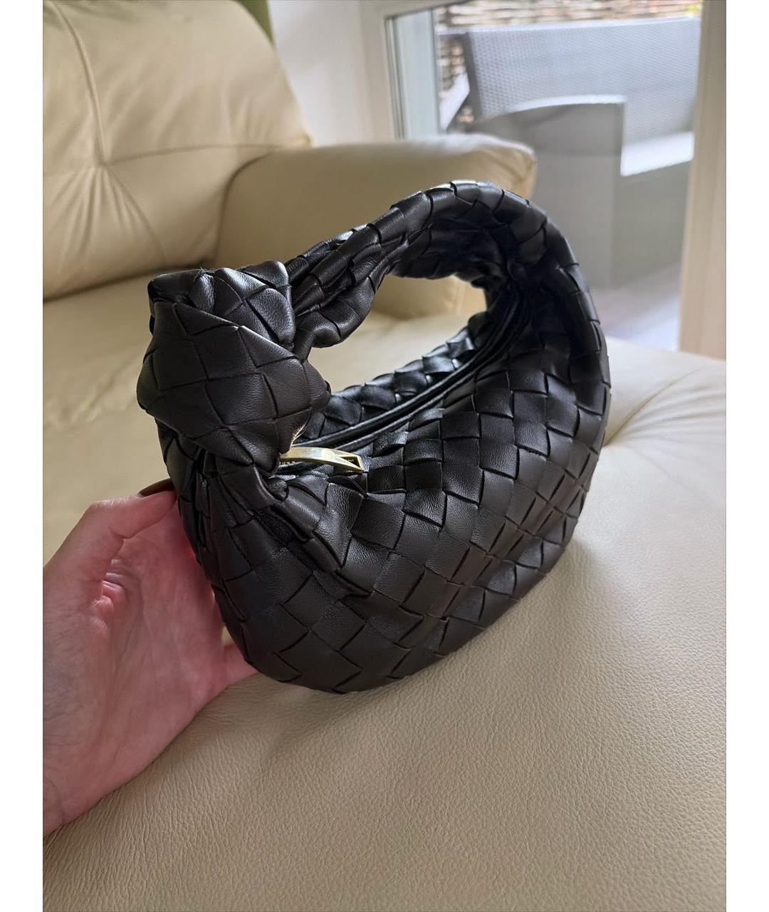 BOTTEGA VENETA Коричневая кожаная сумка с короткими ручками, фото 2