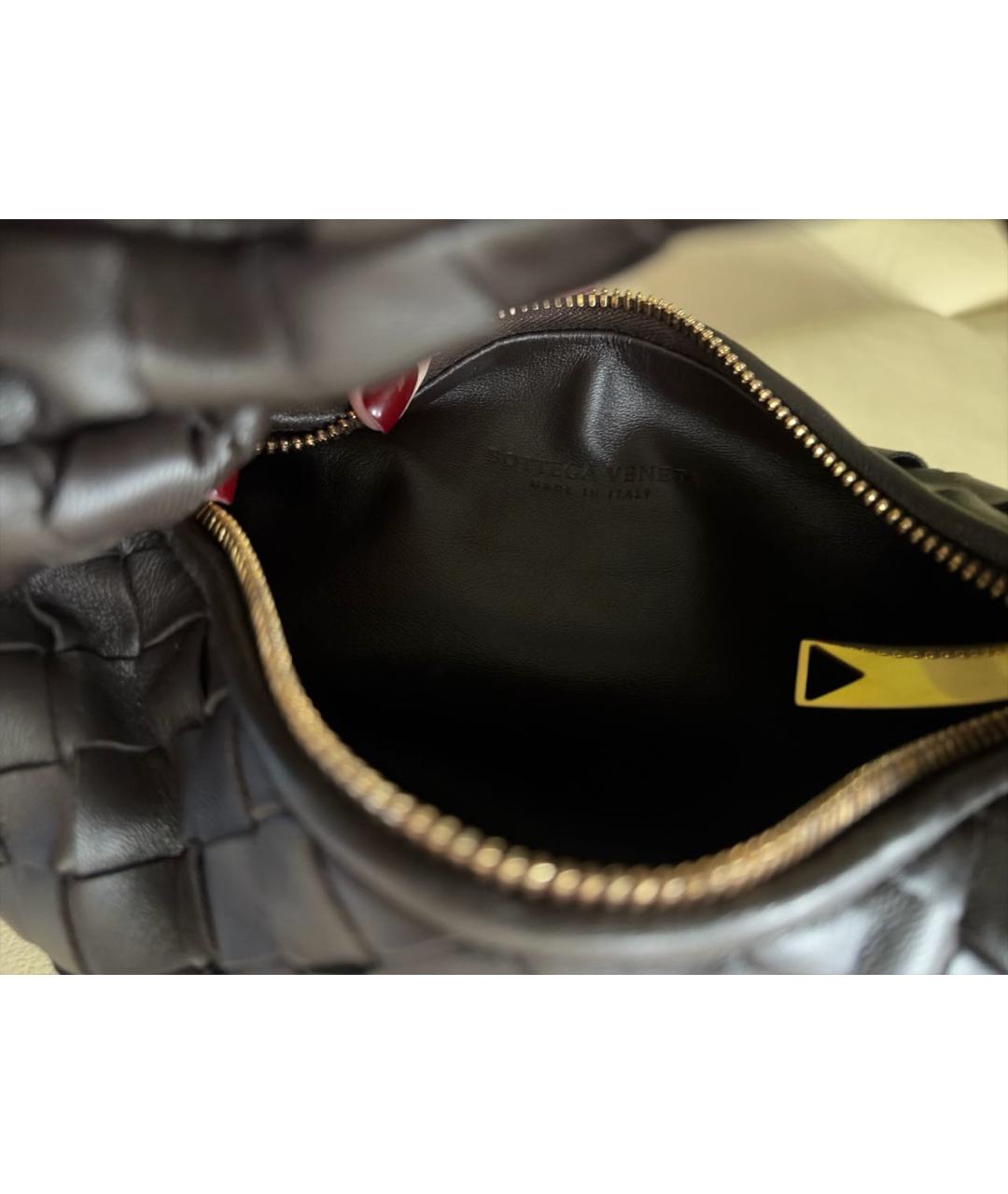 BOTTEGA VENETA Коричневая кожаная сумка с короткими ручками, фото 4