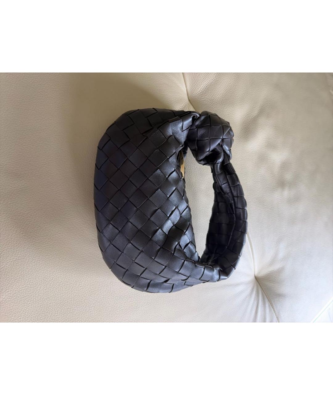 BOTTEGA VENETA Коричневая кожаная сумка с короткими ручками, фото 5