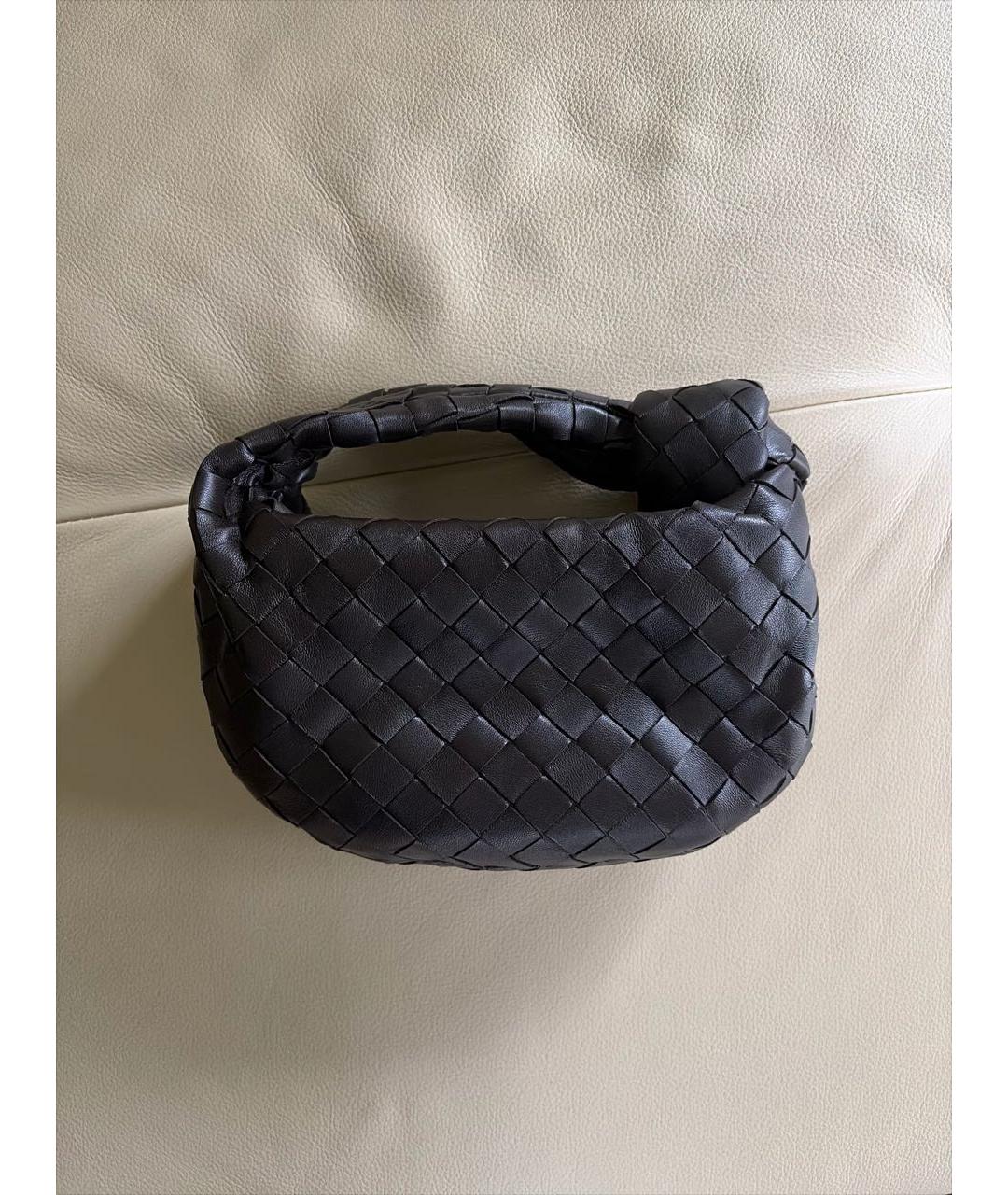 BOTTEGA VENETA Коричневая кожаная сумка с короткими ручками, фото 3
