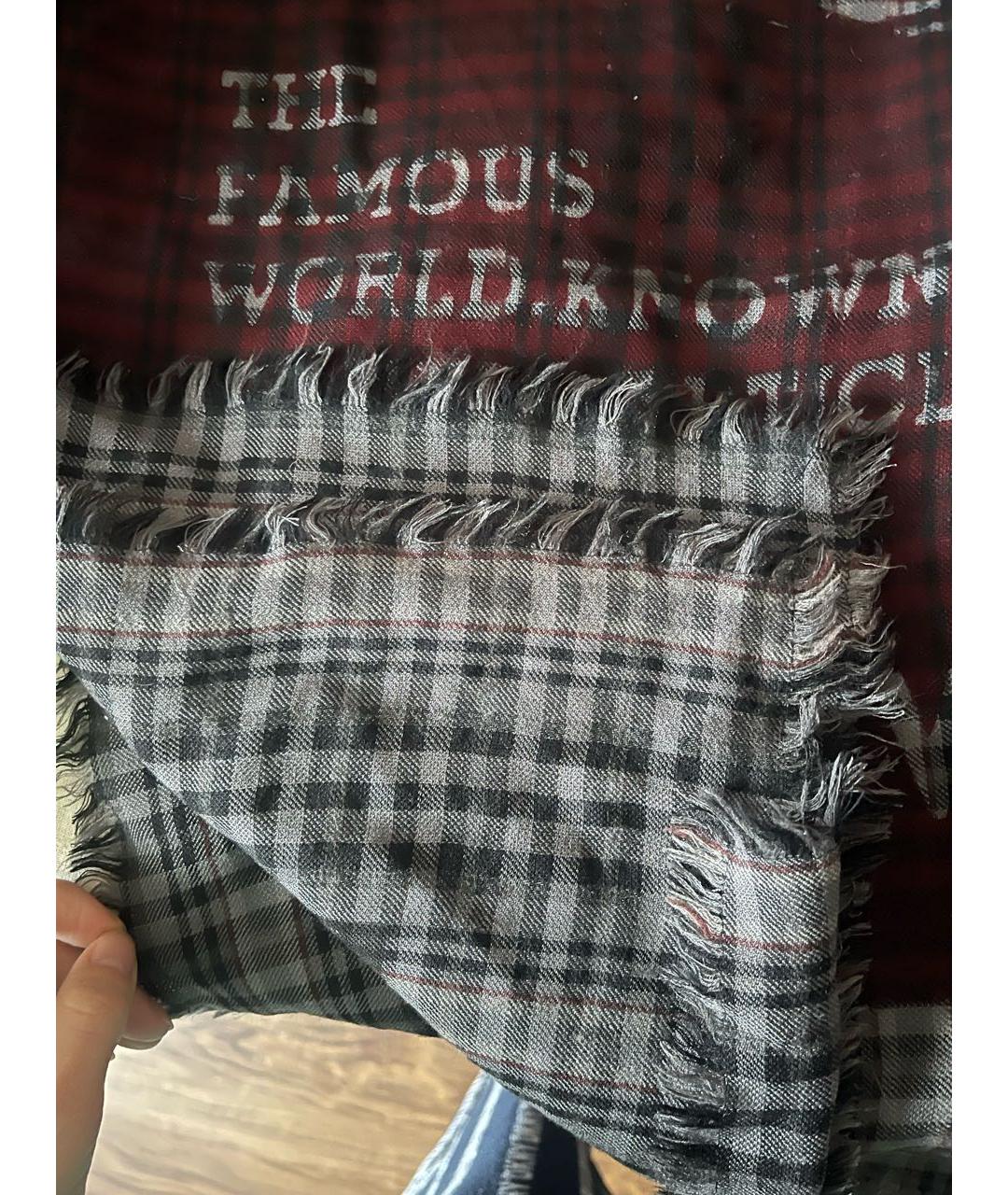 LOUIS VUITTON Мульти шерстяной шарф, фото 4