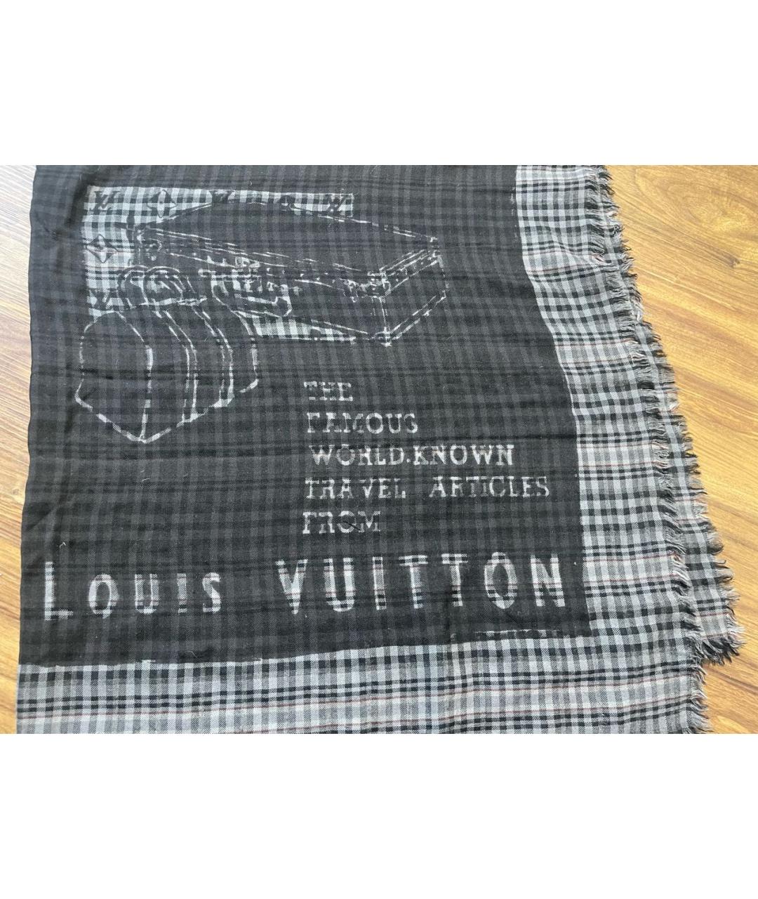 LOUIS VUITTON Мульти шерстяной шарф, фото 2