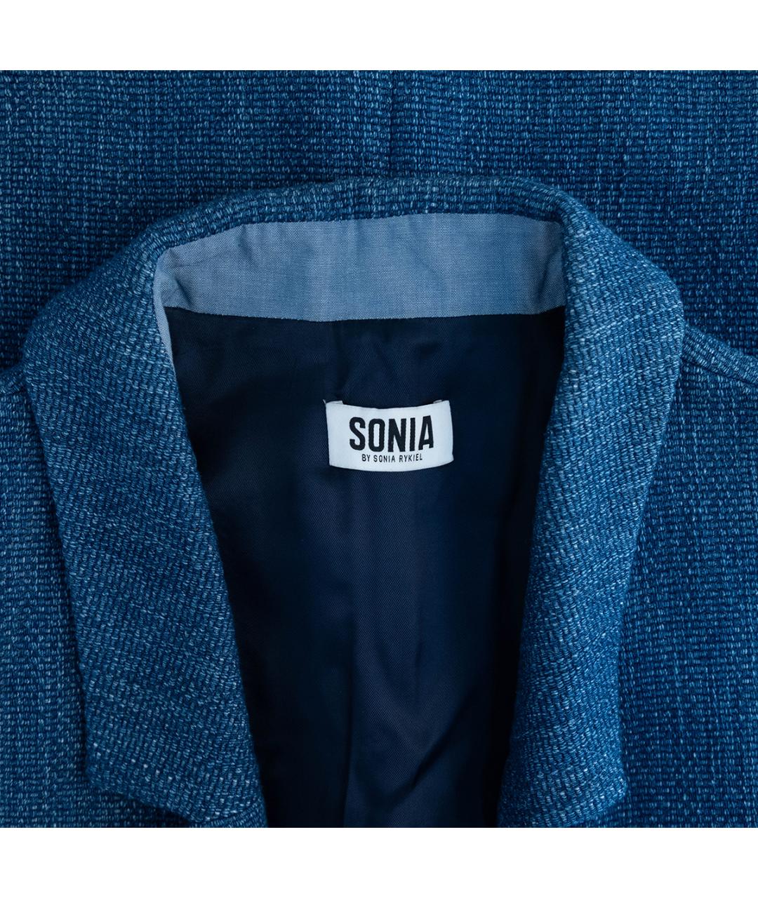 SONIA RYKIEL Синий хлопковый жилет, фото 3