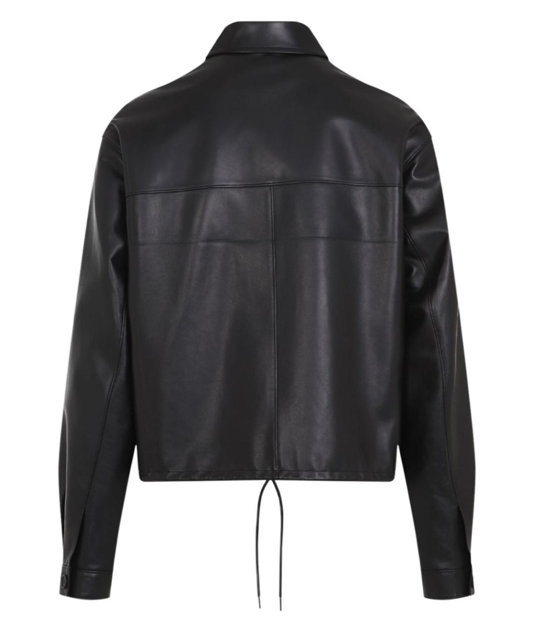 PRADA Черная кожаная куртка, фото 2
