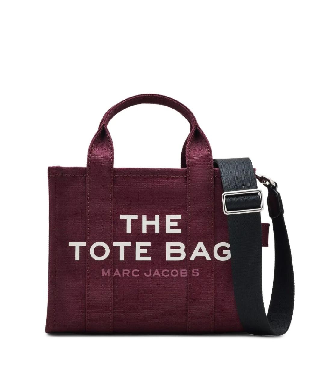 MARC JACOBS Бордовая тканевая сумка тоут, фото 1