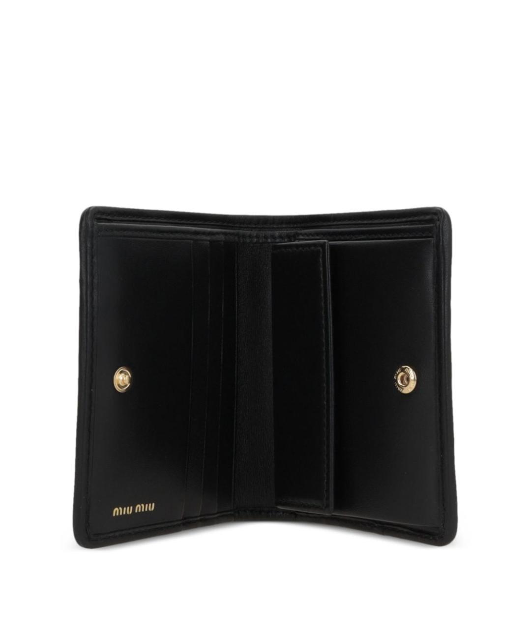 MIU MIU Черный кожаный кошелек, фото 3