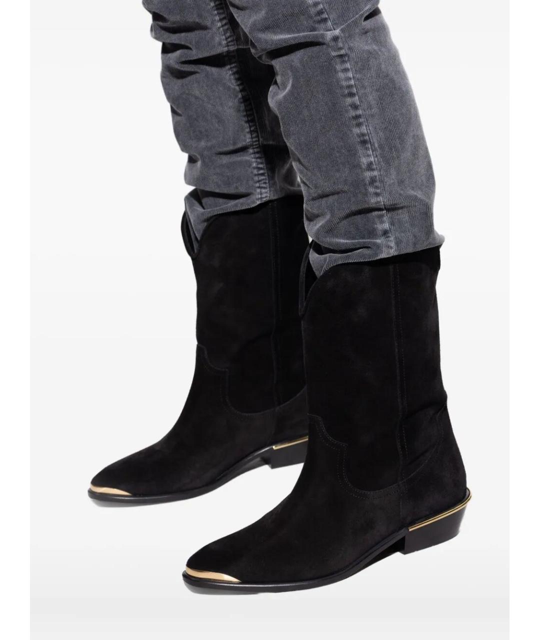 ISABEL MARANT Черные кожаные ботинки, фото 2