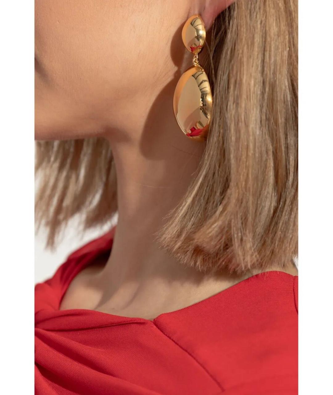 ISABEL MARANT Золотые латунные серьги, фото 2