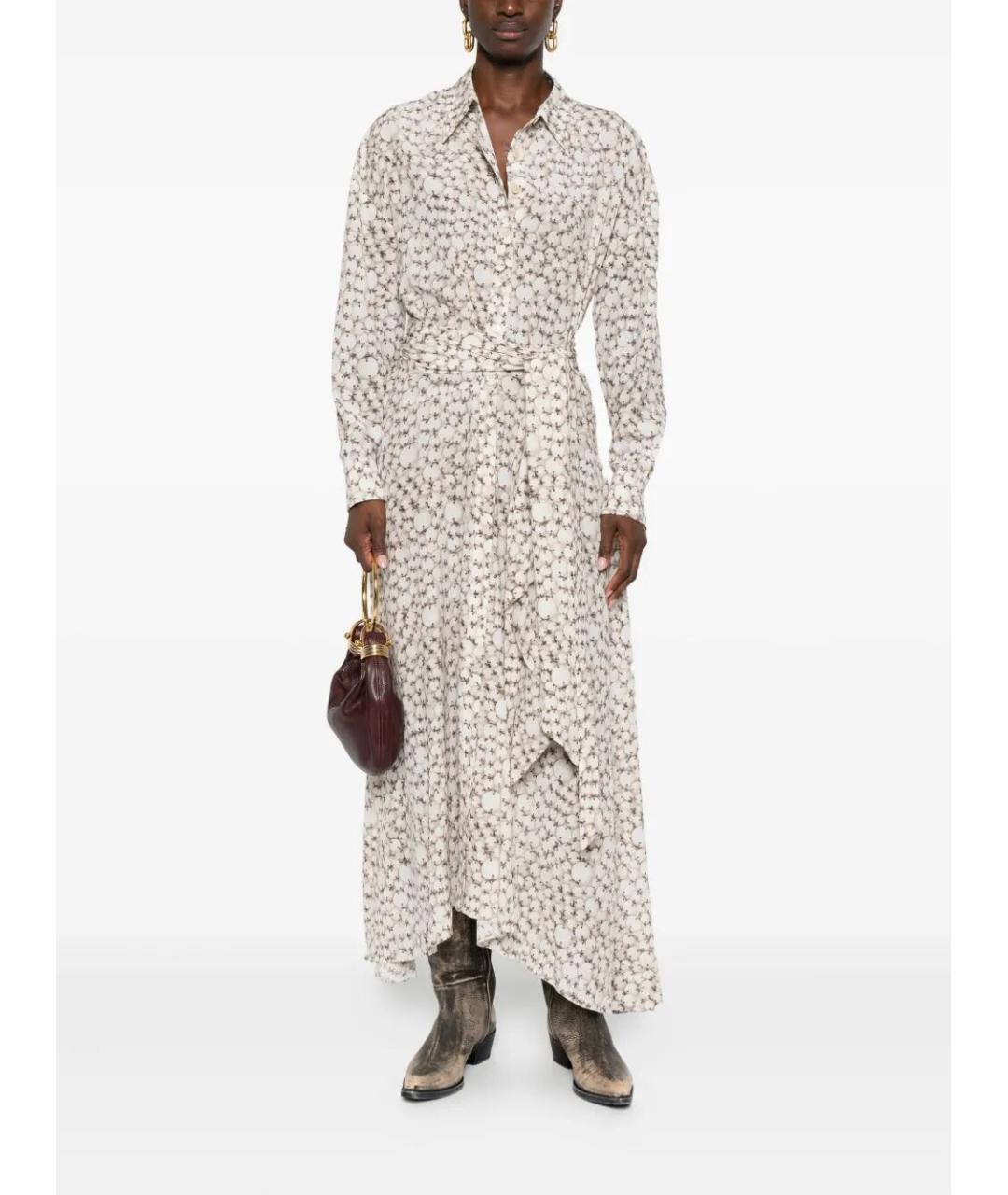 ISABEL MARANT Мульти шелковое платье, фото 2