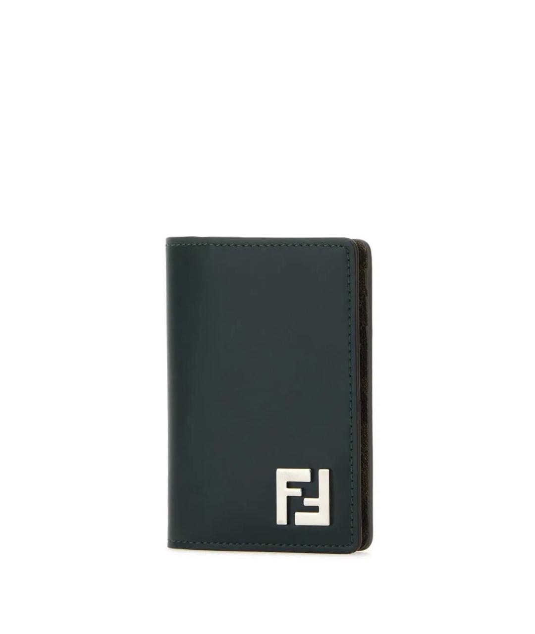 FENDI Черный кожаный кардхолдер, фото 3