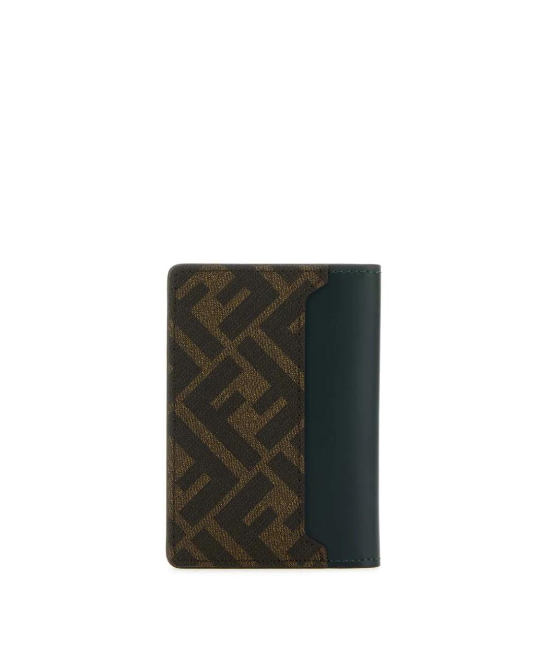 FENDI Черный кожаный кардхолдер, фото 2