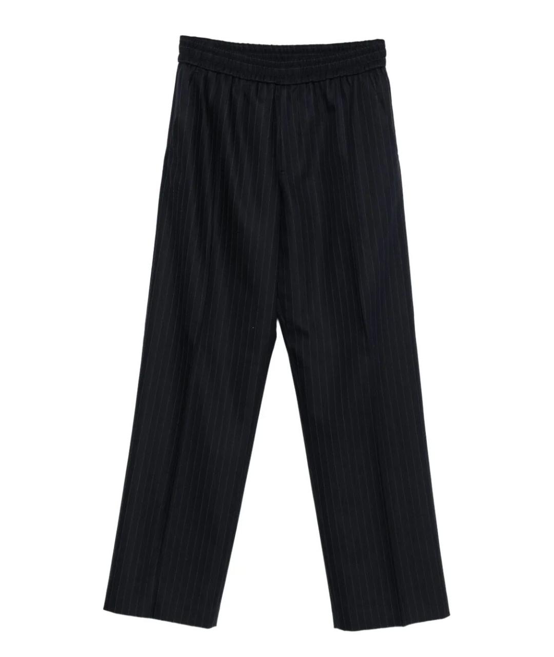 GOLDEN GOOSE DELUXE BRAND Черные шерстяные повседневные брюки, фото 1