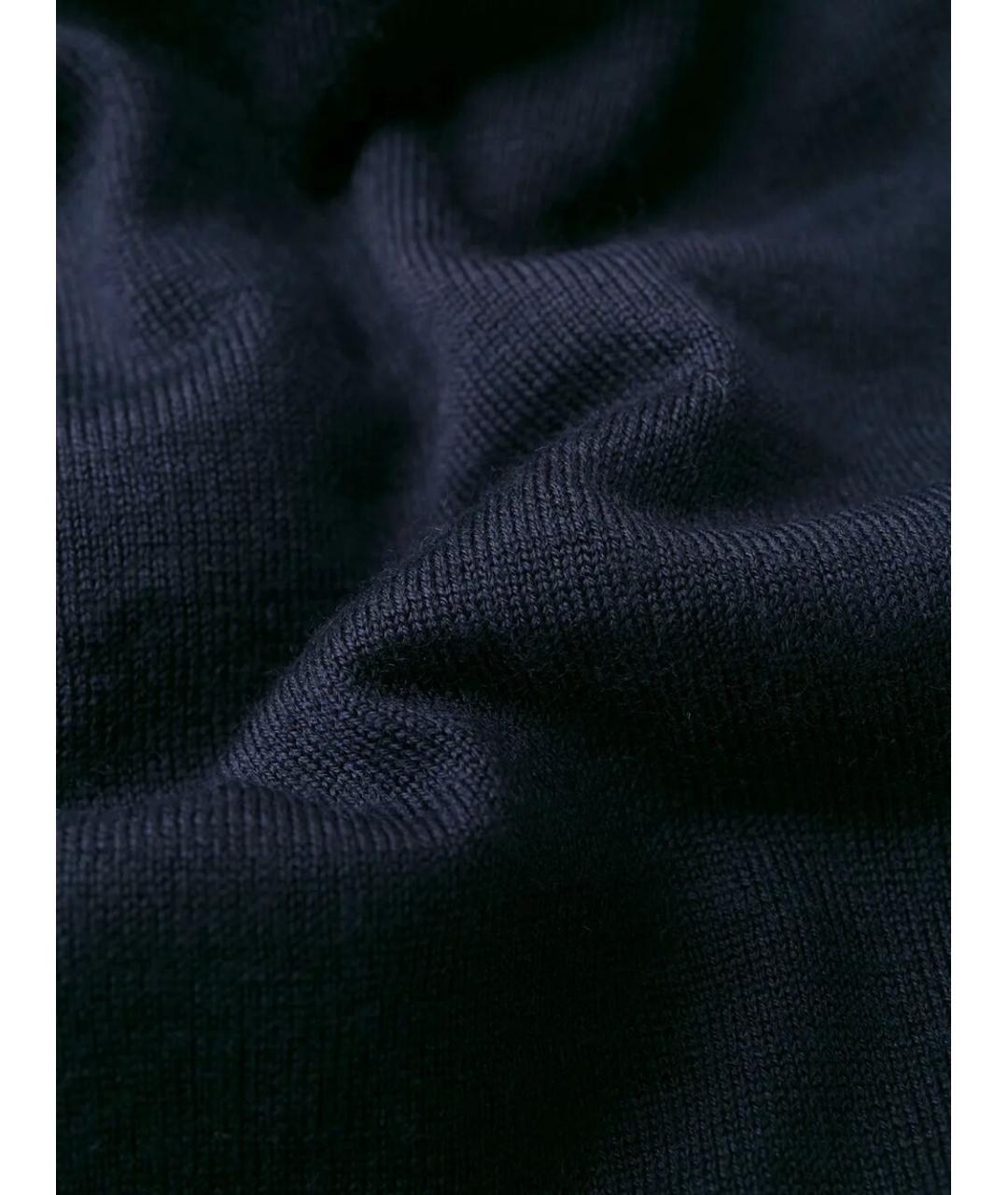 BRUNELLO CUCINELLI Синяя шерстяная водолазка, фото 5