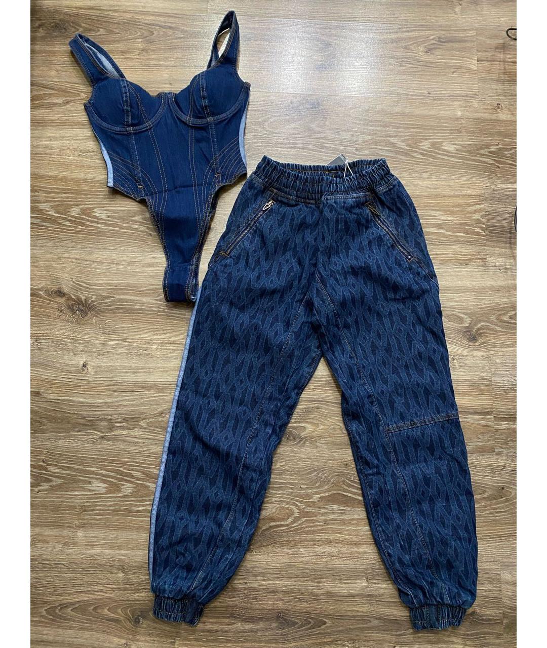 ADIDAS Темно-синее хлопко-эластановое боди, фото 7