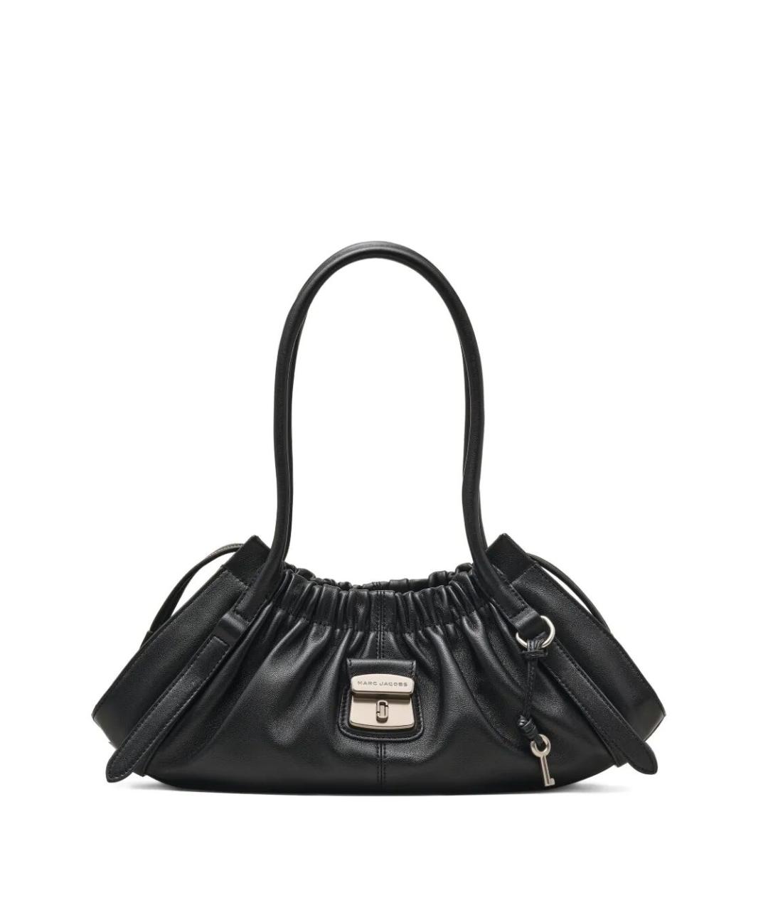 MARC JACOBS Черная кожаная сумка с короткими ручками, фото 1